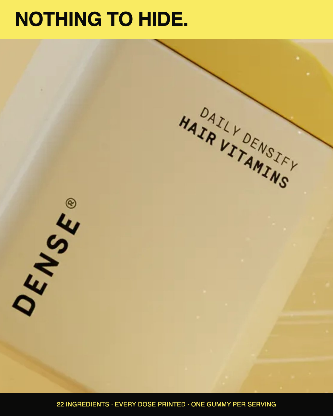 Daily Densify tub closeup: nothing to hide
